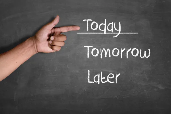 today tomorrow later