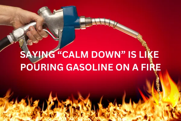 gasoline on fire