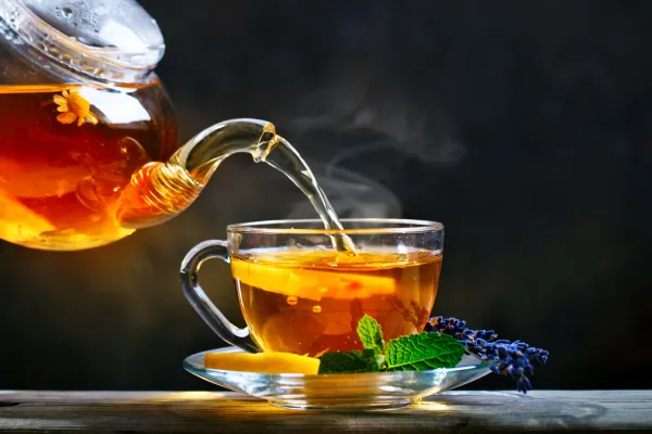 pouring tea