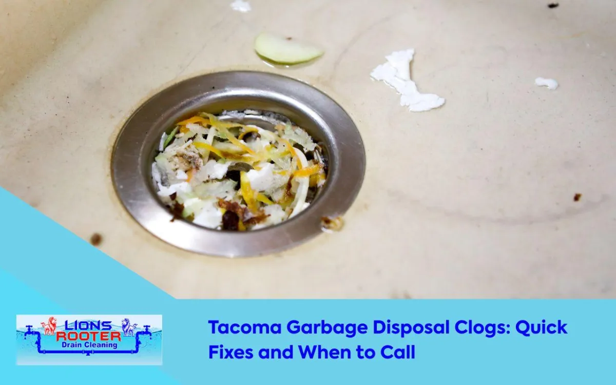 Kitchen sink with garbage disposal clogged Tacoma