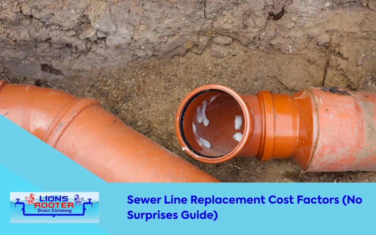Sewer line replacement cost factors pipe materials comparison