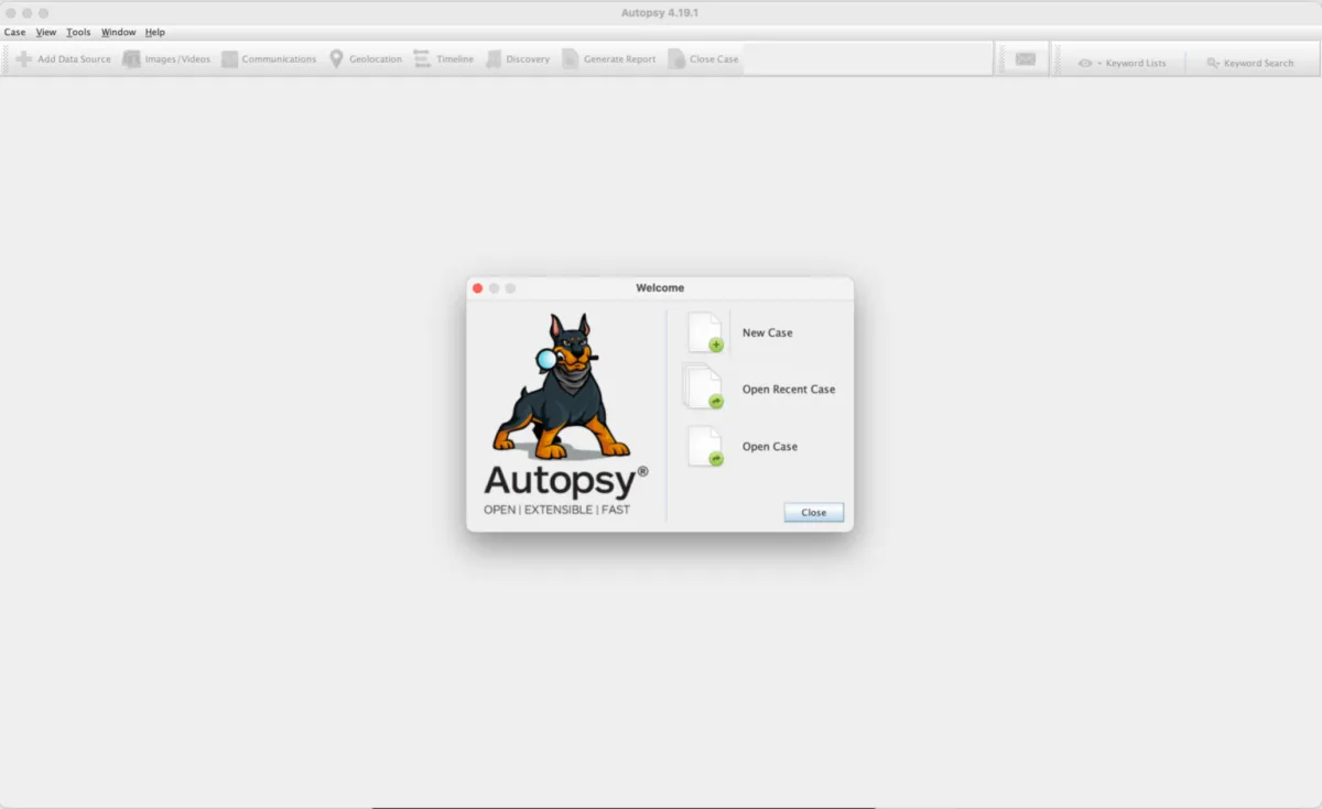 Installing Autopsy on macOS Big Sur