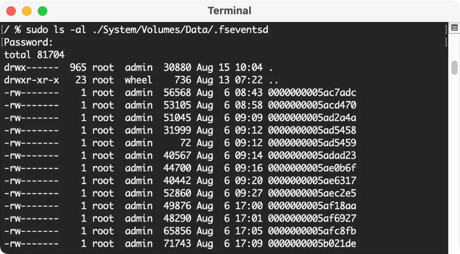 macOS Forensic Artifacts