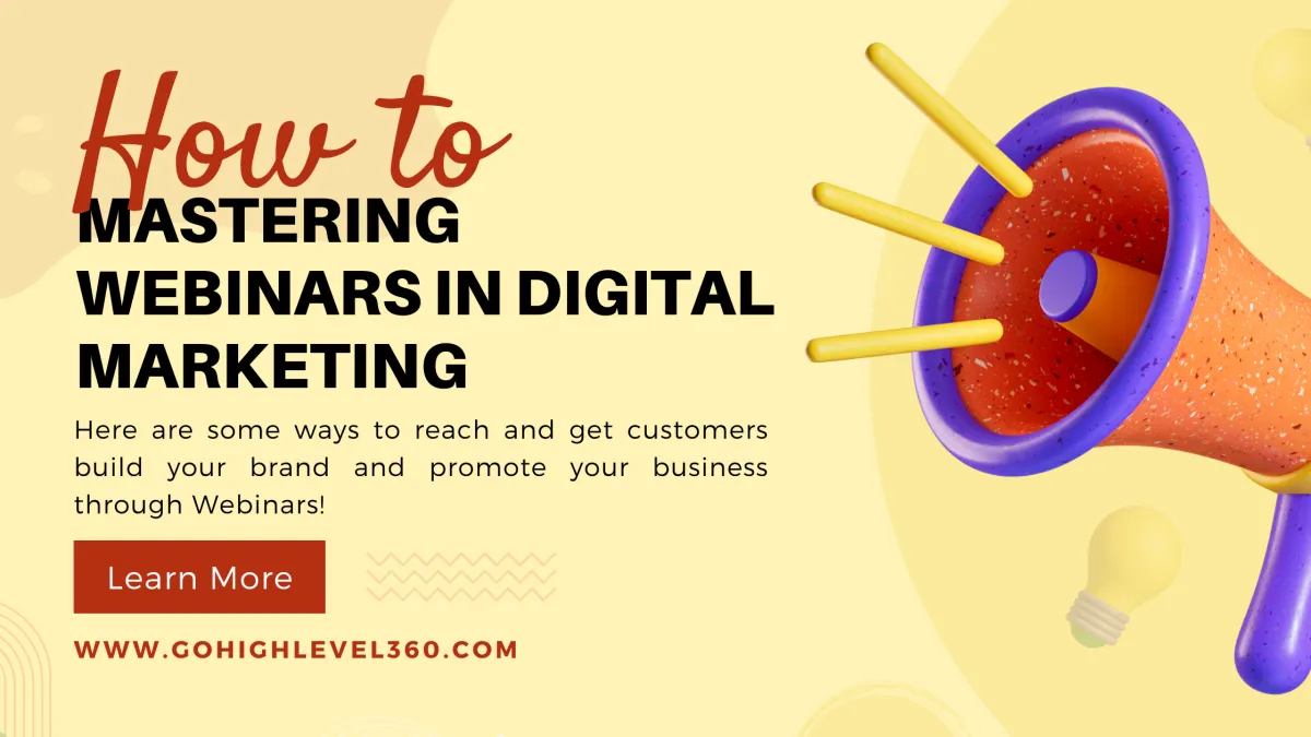A blog banner that says How to mastering webinares in digital marketing