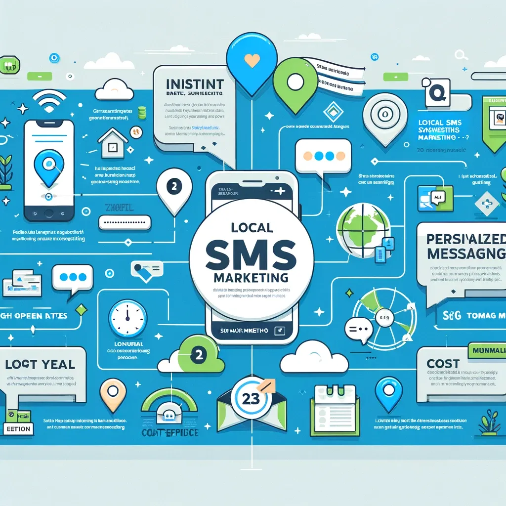 iMAGE THAT REPRESENTS Maximizing Business Growth with Local SMS Marketing - Go High Level CRM Guide