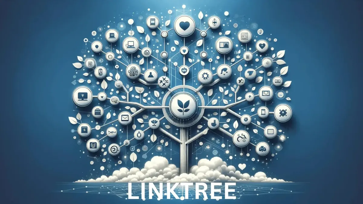 Abstract blog banner showing a centralized hub with branches leading to various digital platforms, symbolizing centralized content access and enhanced user experience for businesses.