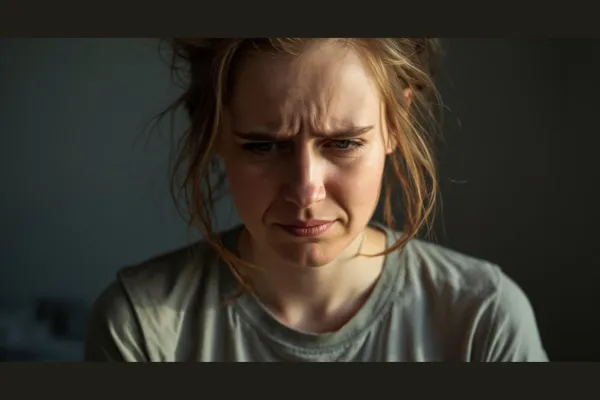 girl tired from sleep