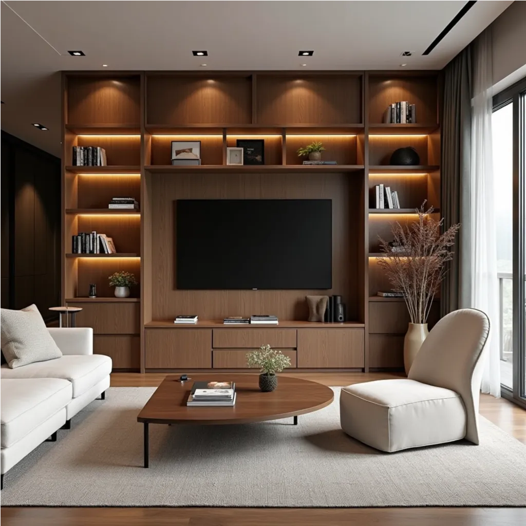 Skräddarsydd platsbyggd bokhylla