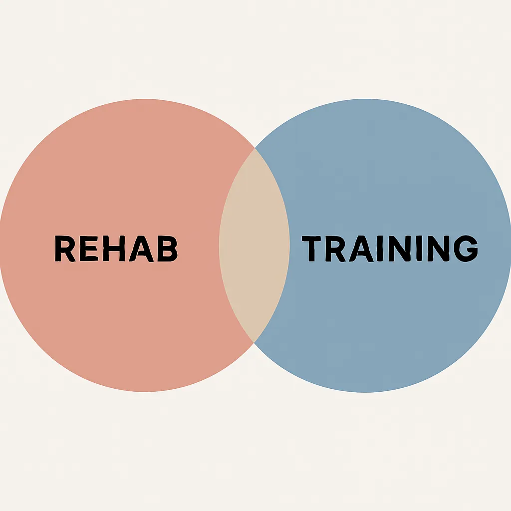 rehab vs training diagram
