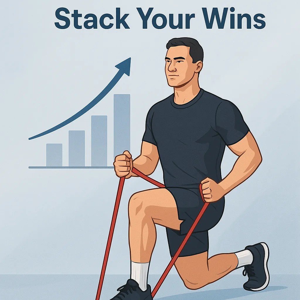 stack your wins + exercise