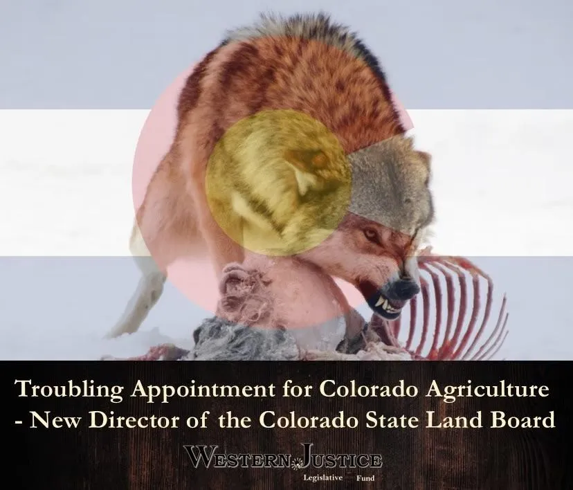 Troubling Appointment for Colorado Agriculture - New Director of the Colorado State Land Board 