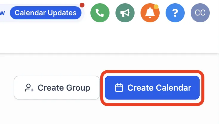 create calendar button