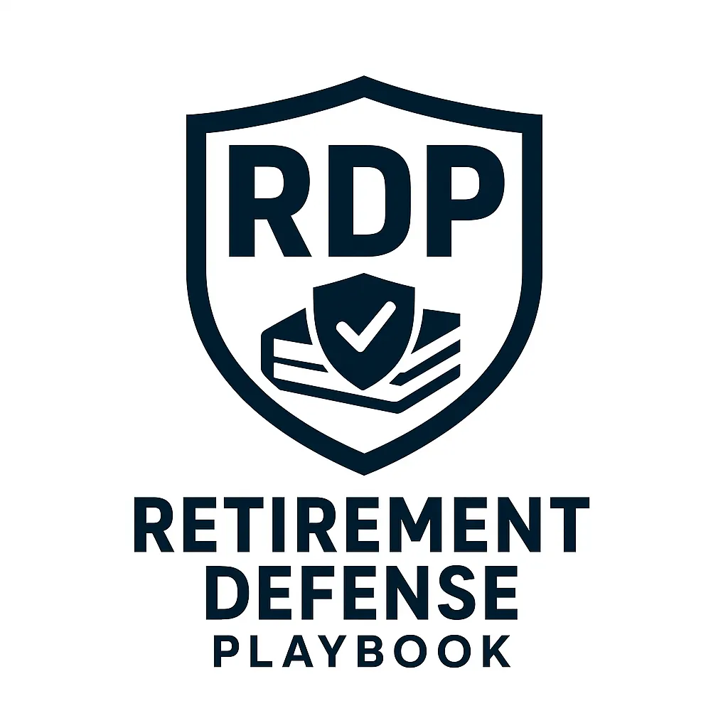 Company logo: Retirement Defense Playbook