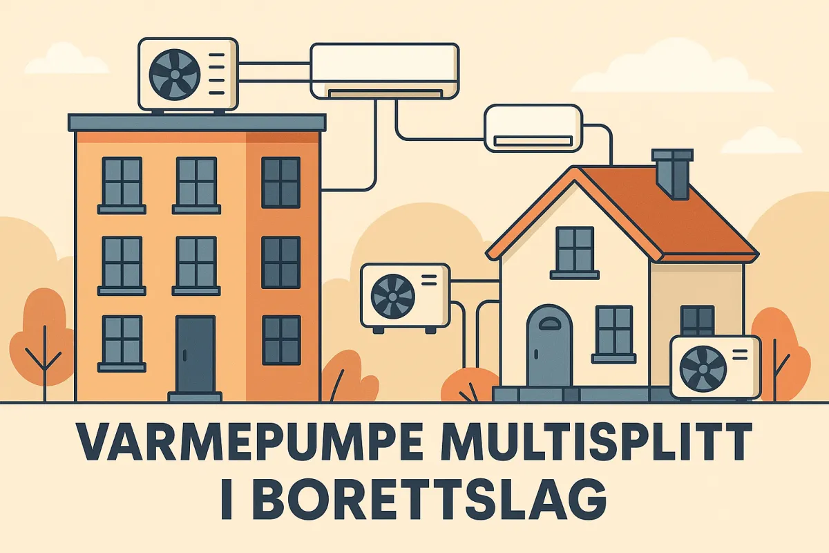 Varmepumpe i borettslag: Er multisplitt varmepumpe den beste løsningen? (2026-guide)