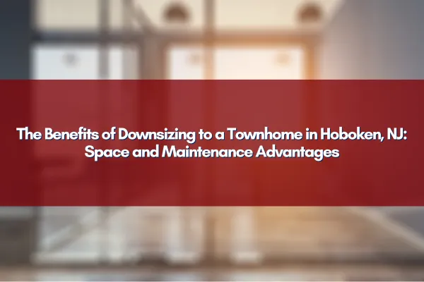 Modern townhome in Hoboken, NJ – Discover the benefits of downsizing for space and easy maintenance.