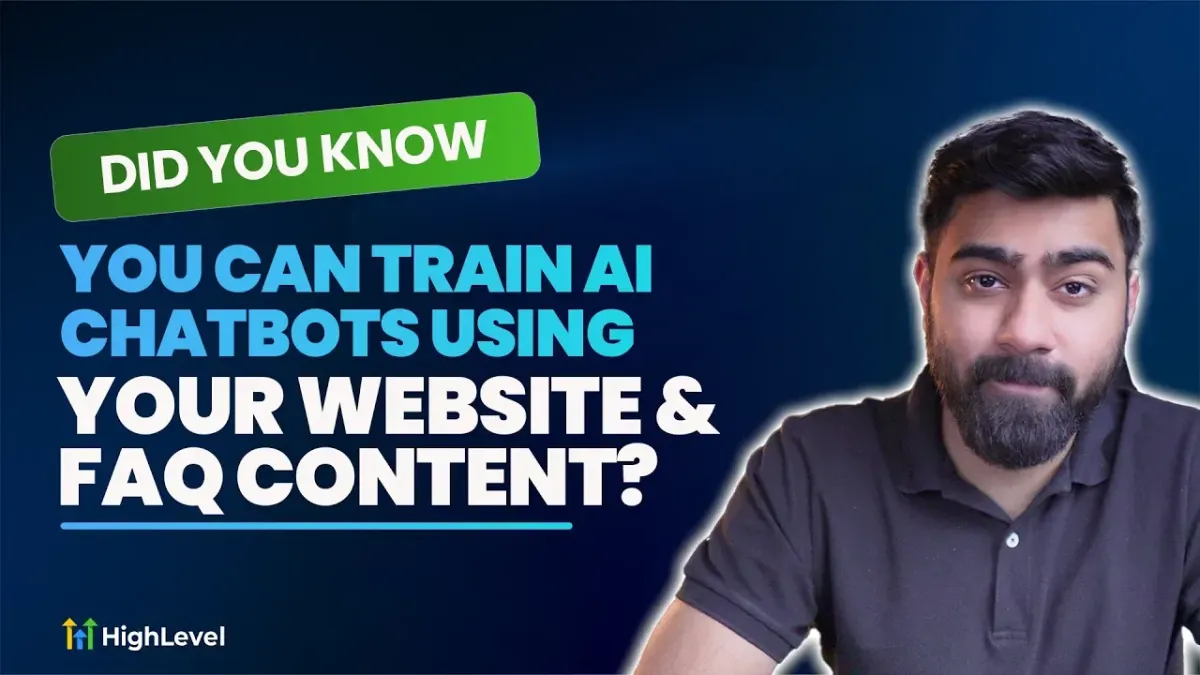 You Can Train AI ChatBots Using Your Website