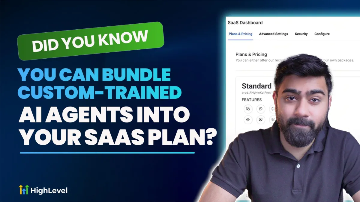Bundle custom AI agents in Saas