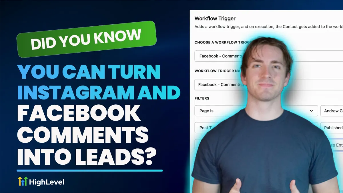 Facebook and Instagram Comment Lead Feature