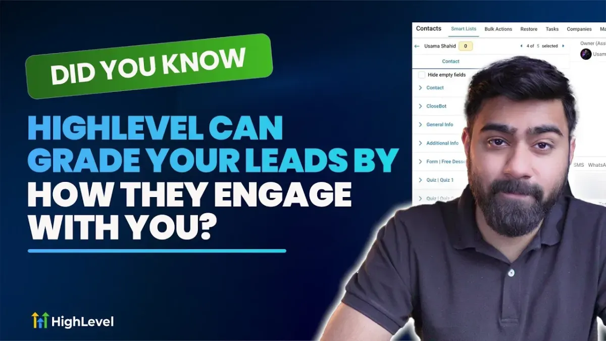 HighLevel Contact Engagement Score