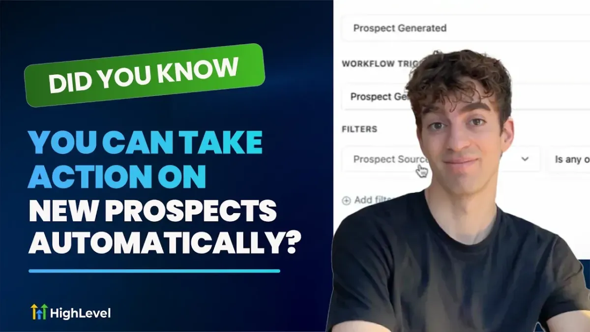 Take action on new prospects automatically
