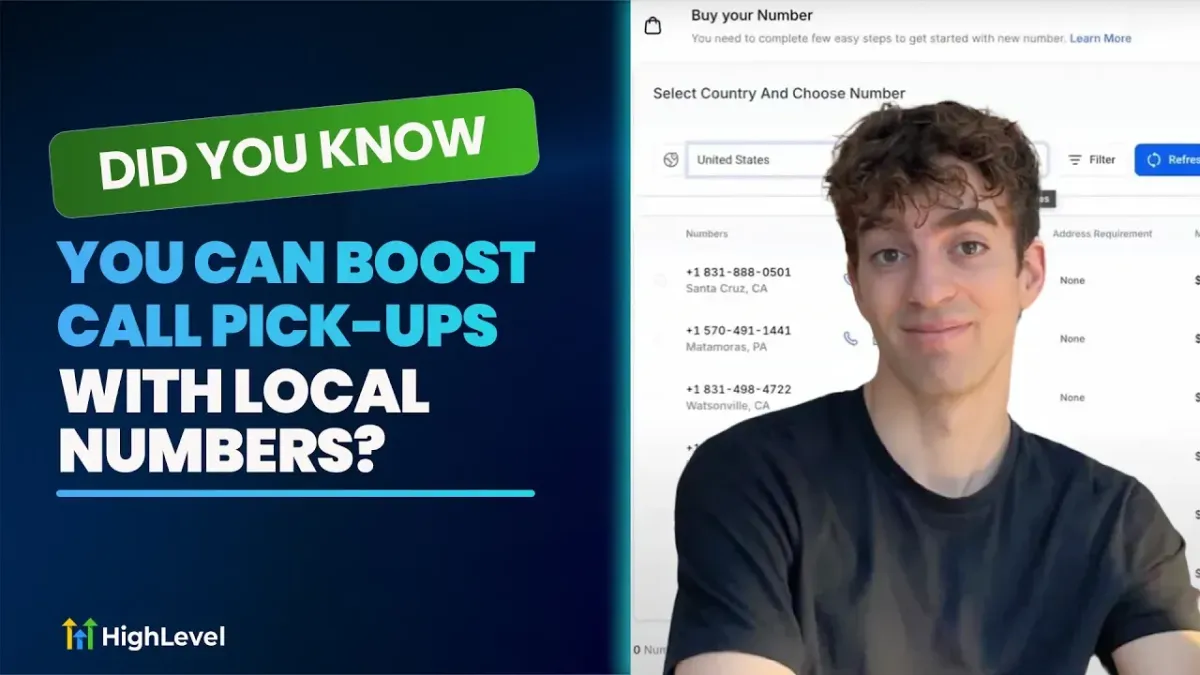 Boost call pick up with local numbers