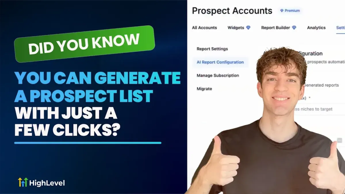 Highlevel builds prospect lists with AI