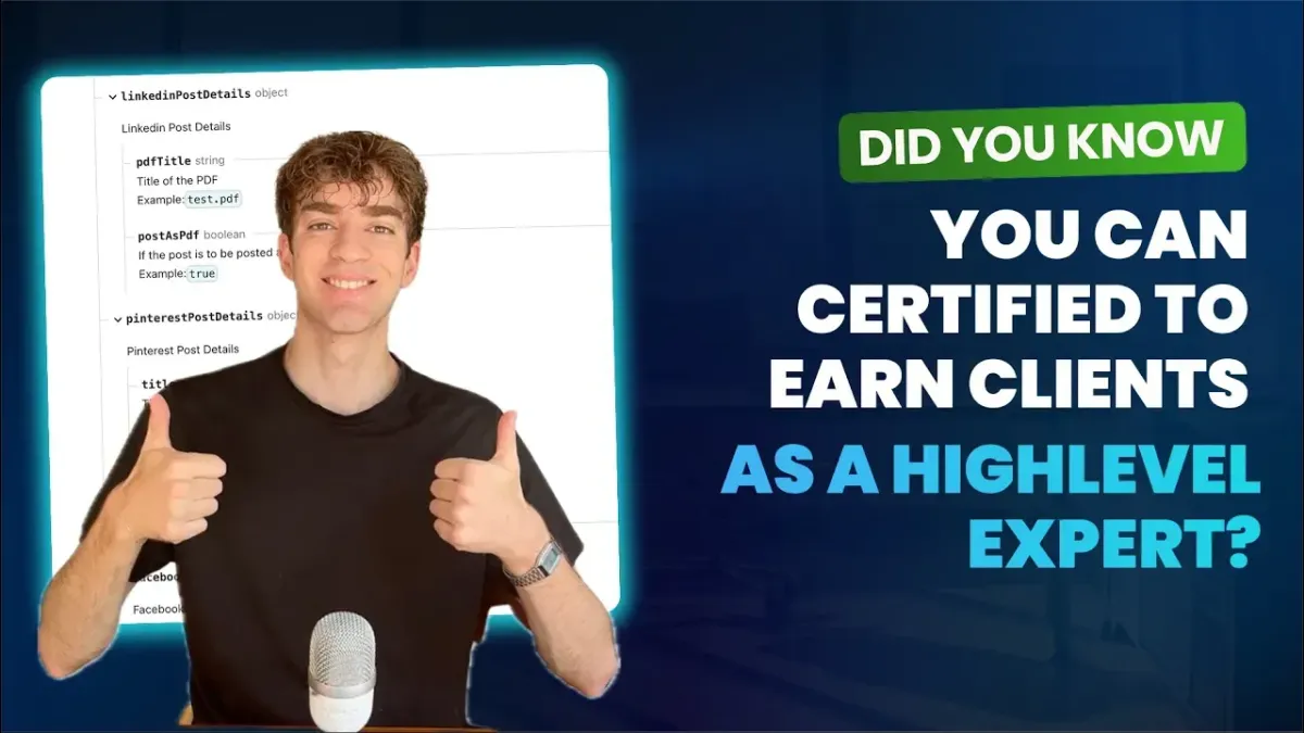 Get Certified to Earn Clients as a HighLevel Expert