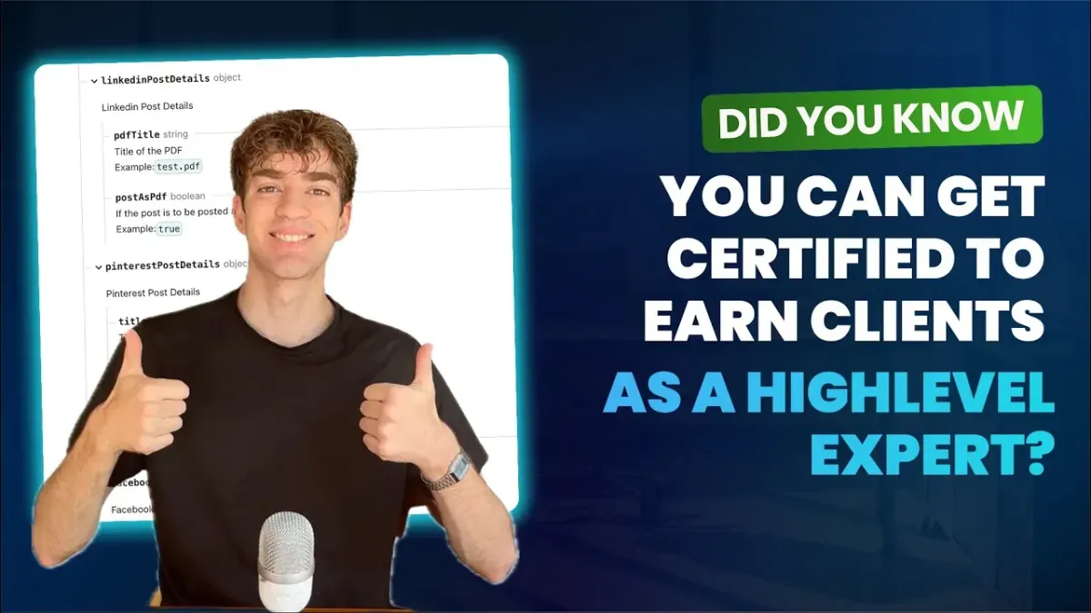 Did You Know You Can Get Certified to Earn Clients as a HighLevel Expert?