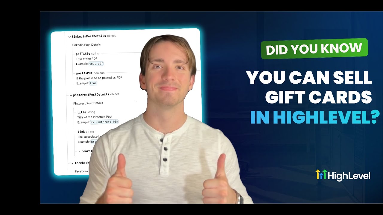 Can Sell Gift Cards in HighLevel