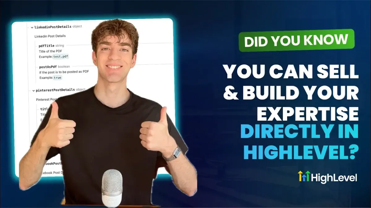 Did You Know You Can Build and Sell Your Expertise Directly in HighLevel?