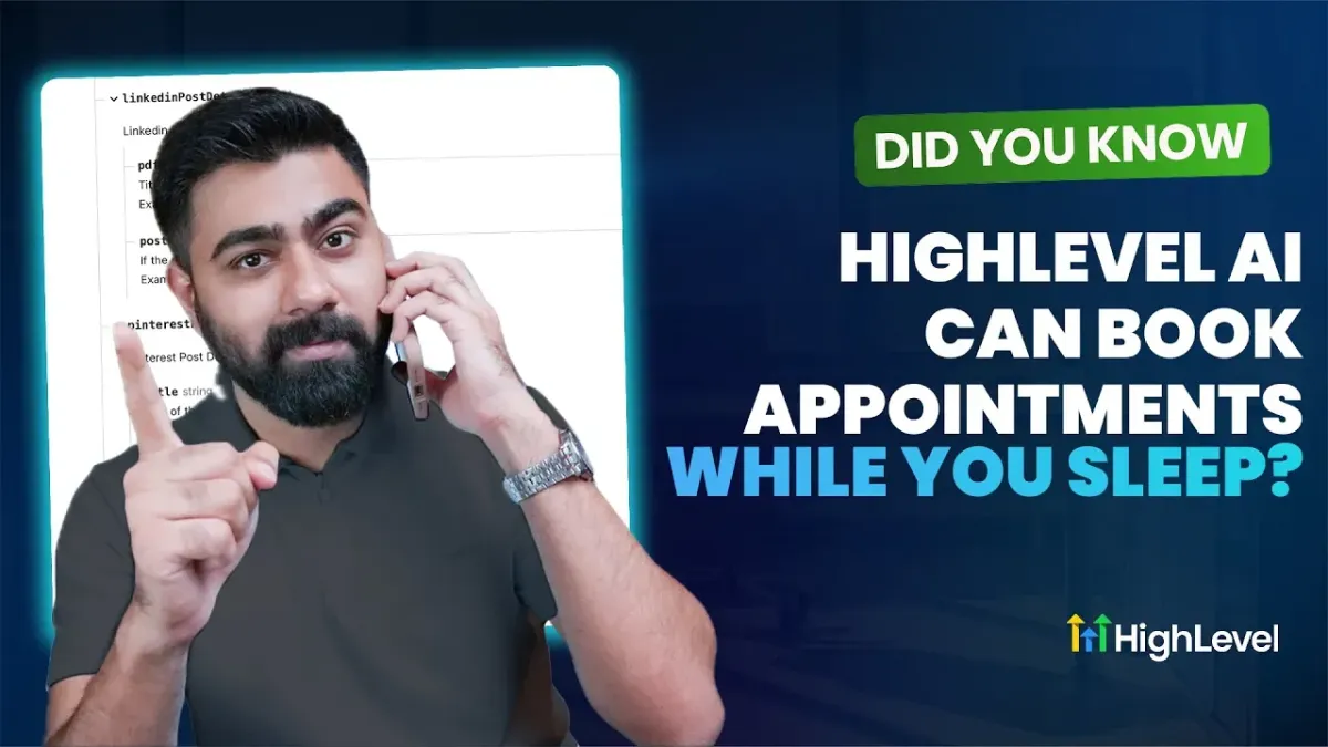Did You Know HighLevel AI Can Book Appointments While You Sleep?