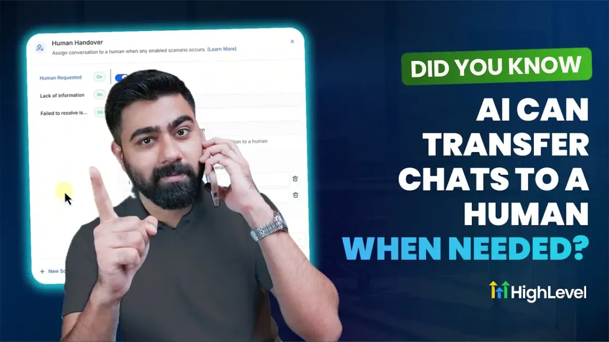 Transfer Chats to a Human When Needed