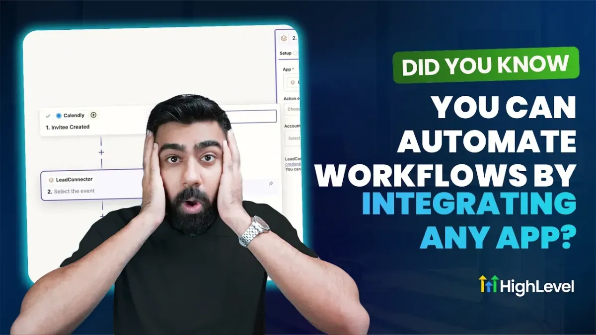 Automate Workflows by Integrating Any App in HighLevel