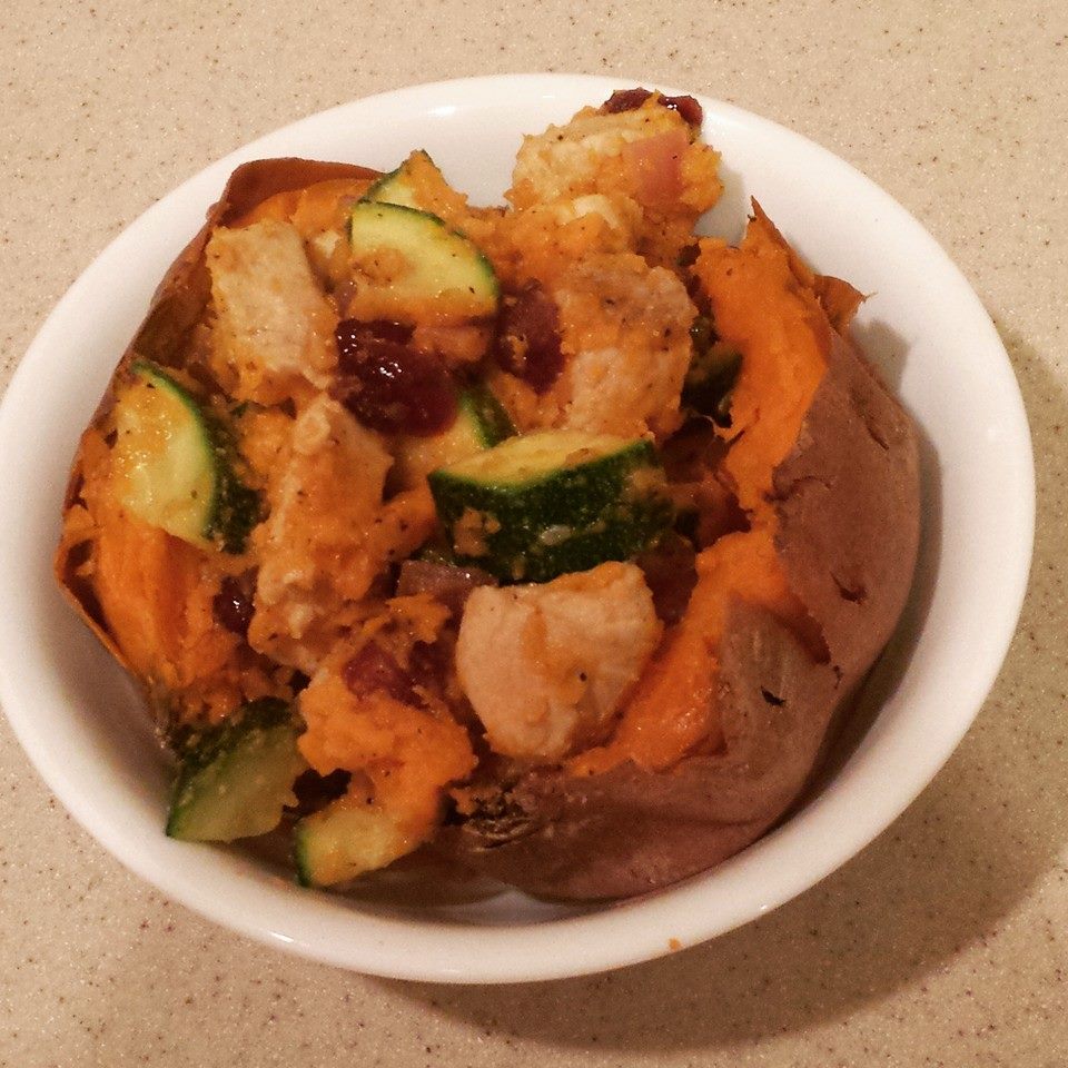 Paleo Stuffed Sweet Potato