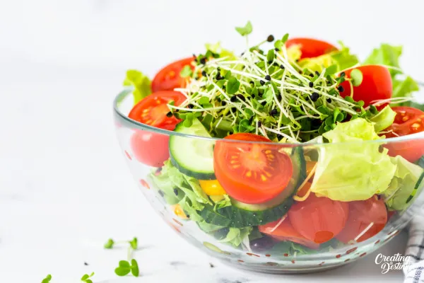 Simple Microgreen Salad