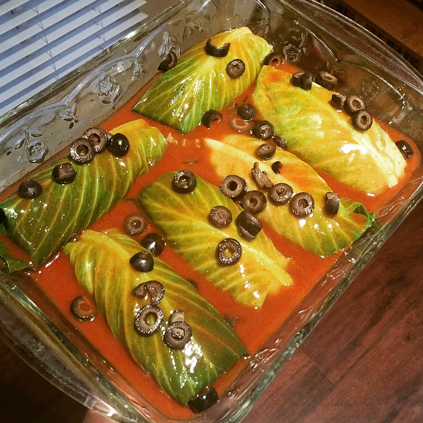 Paleo Beef Enchiladas w/ Cabbage Tortillas