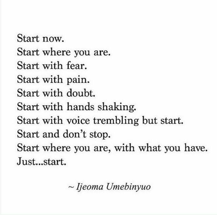 Quote on Getting Started