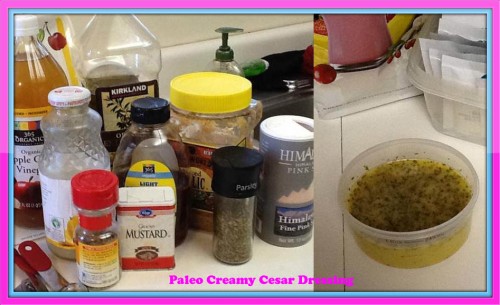Paleo Creamy Cesar Dressing Ingredients