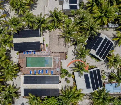 Casita by the pool in Ambergris Caye Belize