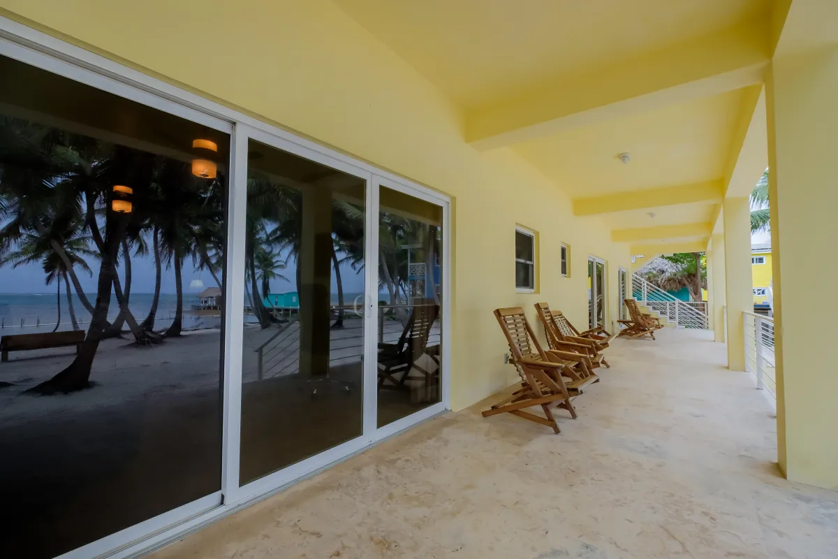 Back patio of Belizean Dreams