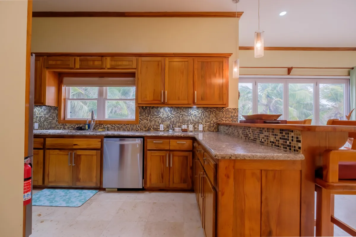 Fully Equipped Kitchen in Ambergris Caye Vacation Rental