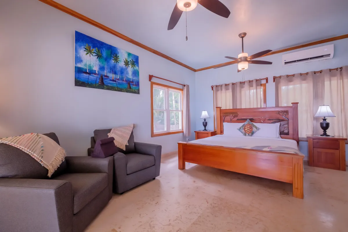 Bedroom with two Comfy Chairs