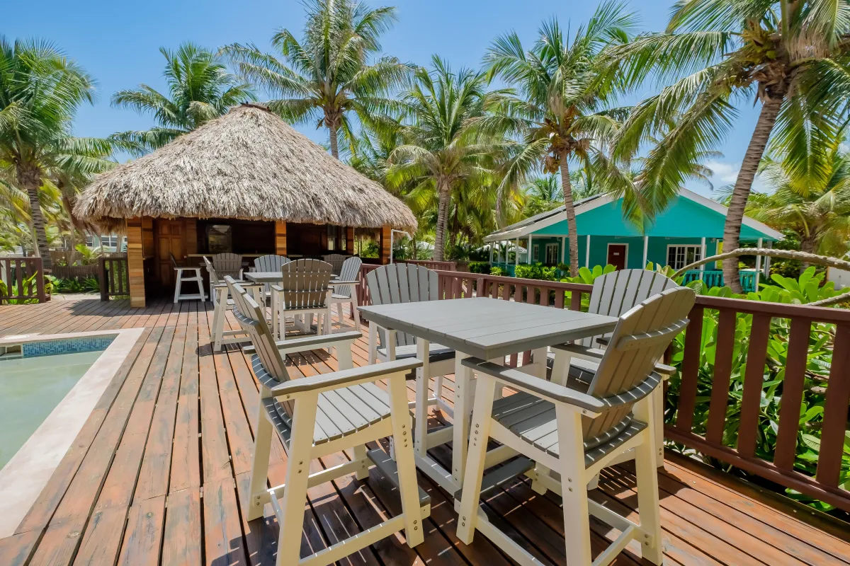 Bar and Grill Area is for all guests of this vacation rental in Ambergris Caye