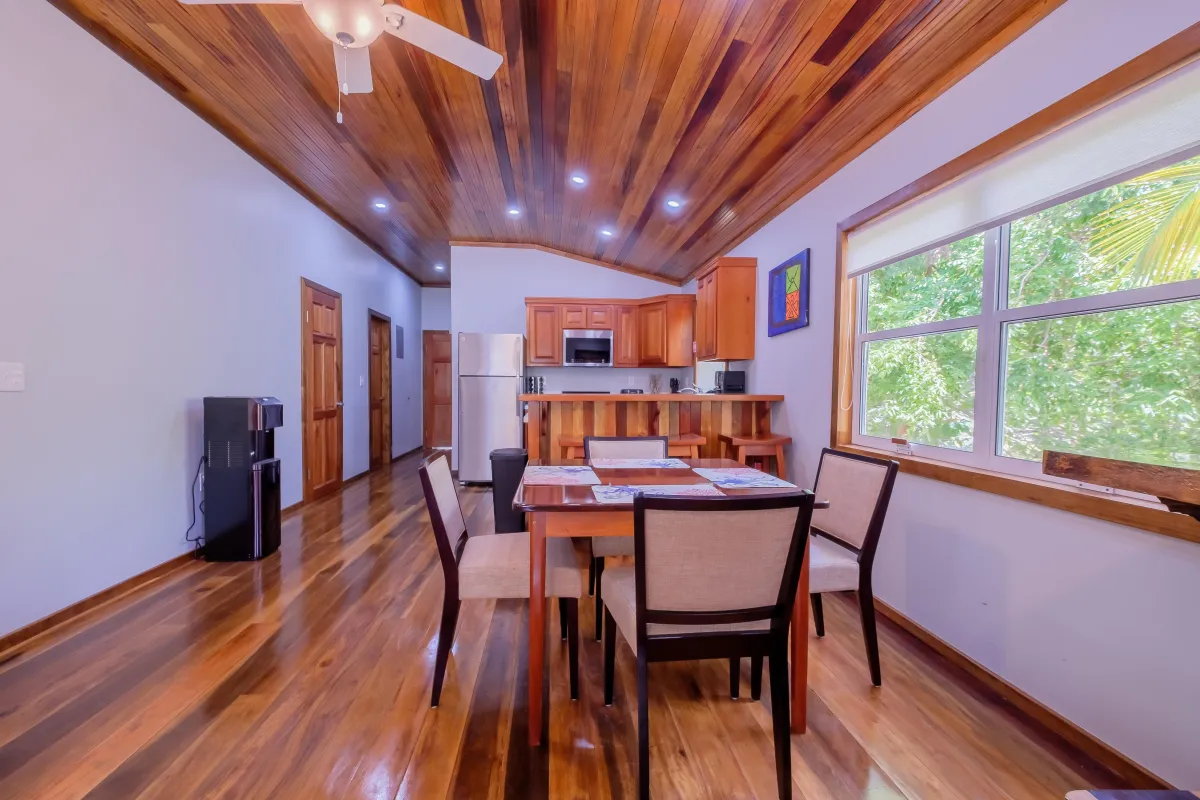 Dining room with open concept to kitchen and living room