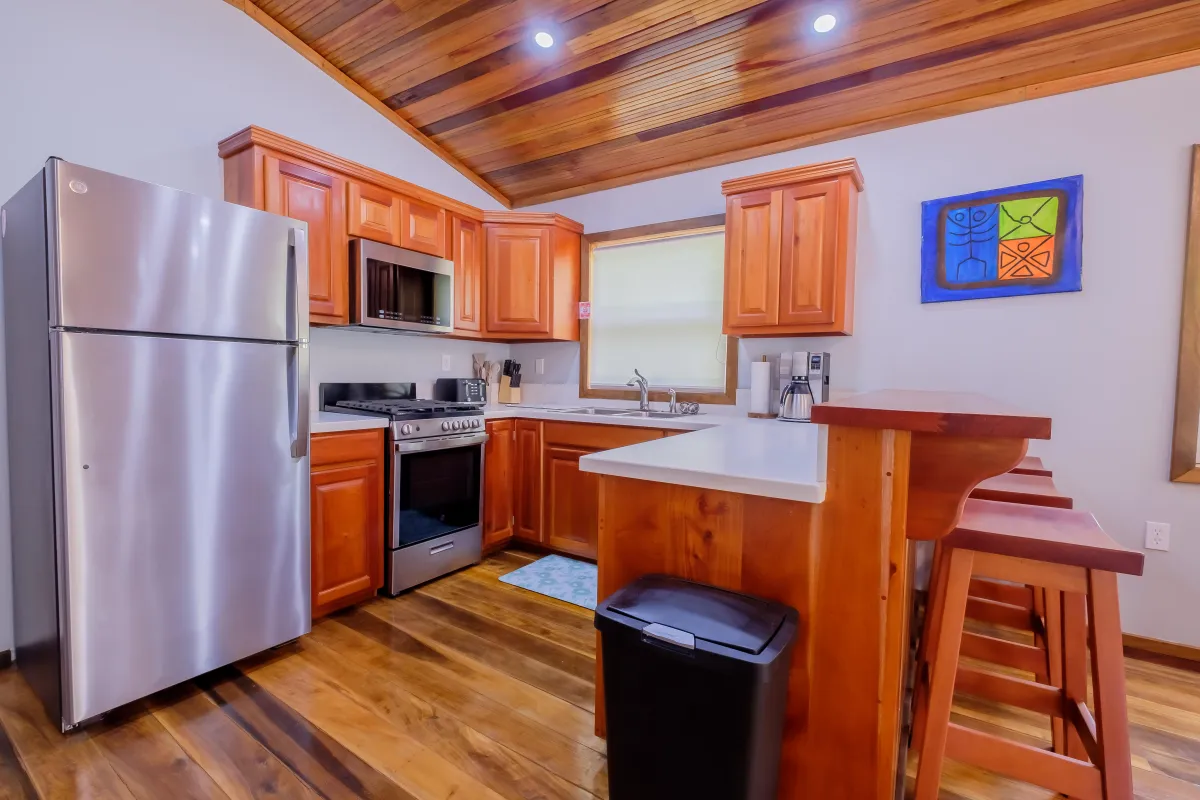 Fully Equipped Kitchen in Vacation Rental in Ambergris Caye Belize