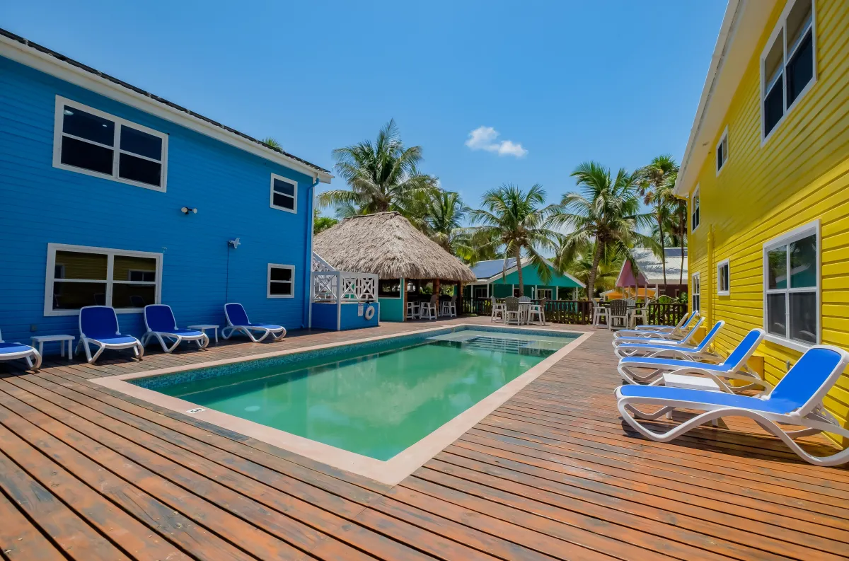 Casitas pool area