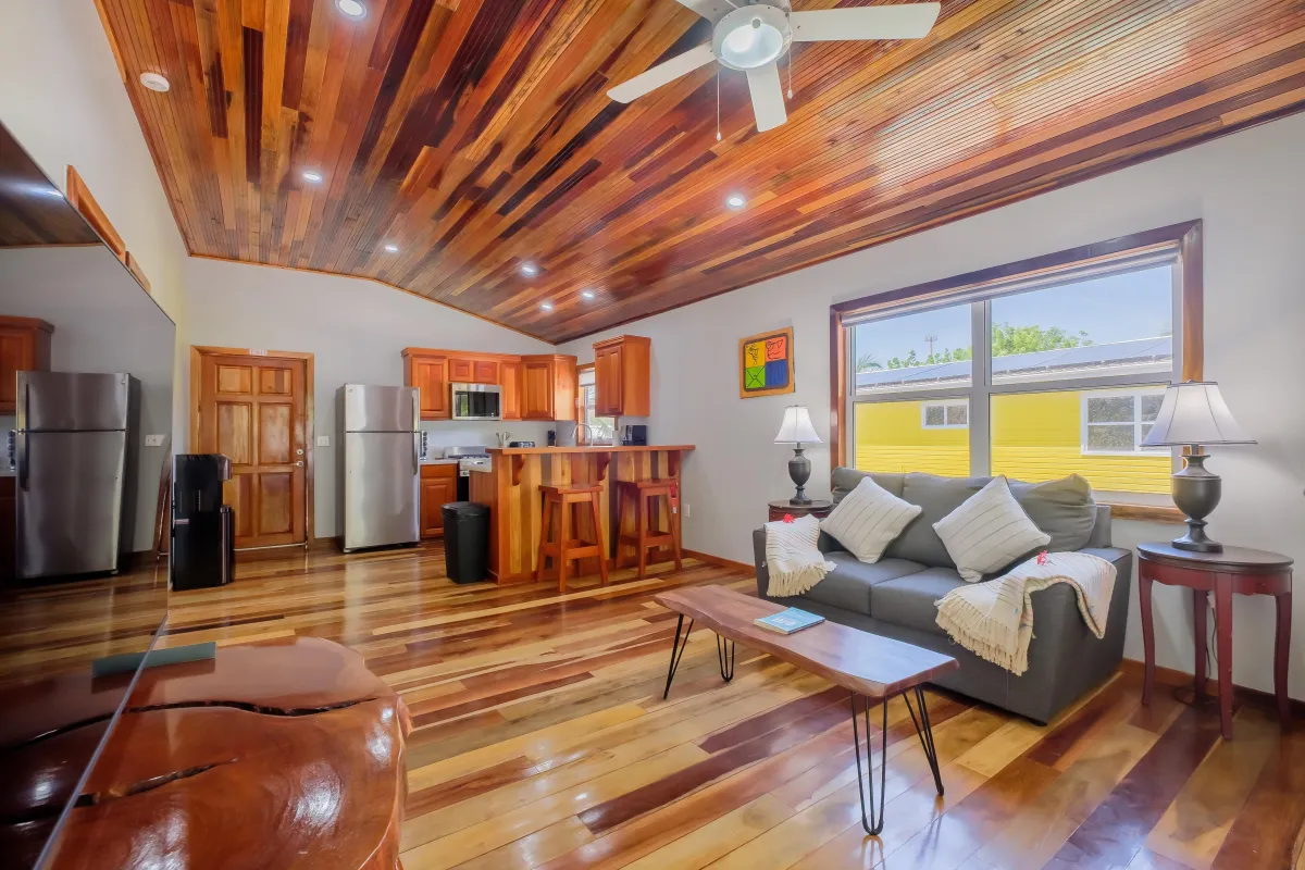 open living concept with living room open to kitchen