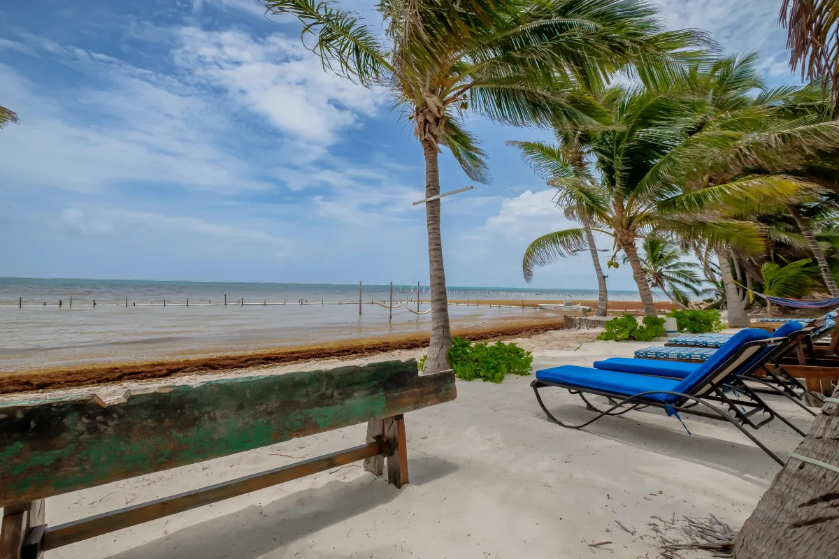 Private Beach on Ambergris Caye