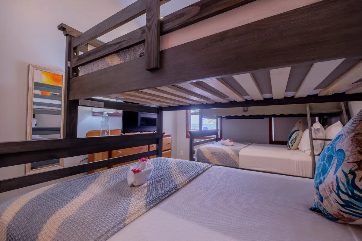 Family Friendly Vacation rental in Ambergris Caye Belize with bunkbeds