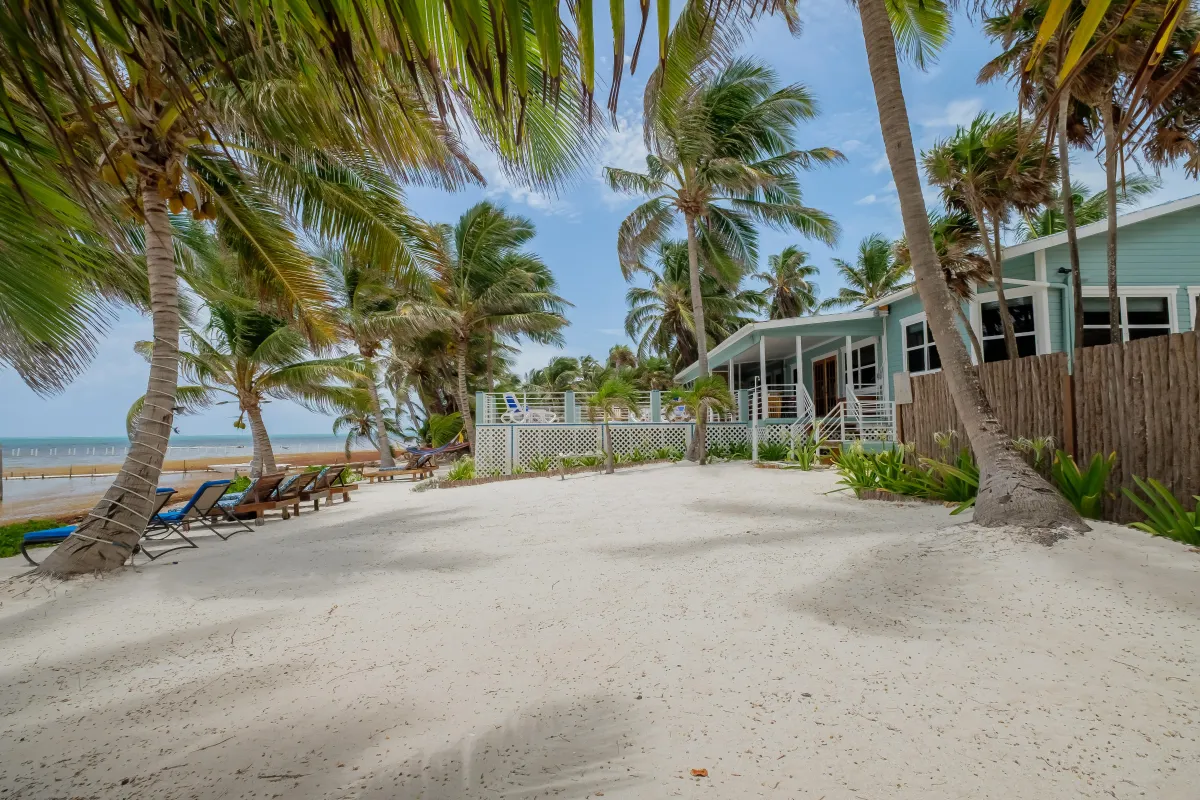 Beachfront vacation rental ambergris caye belize